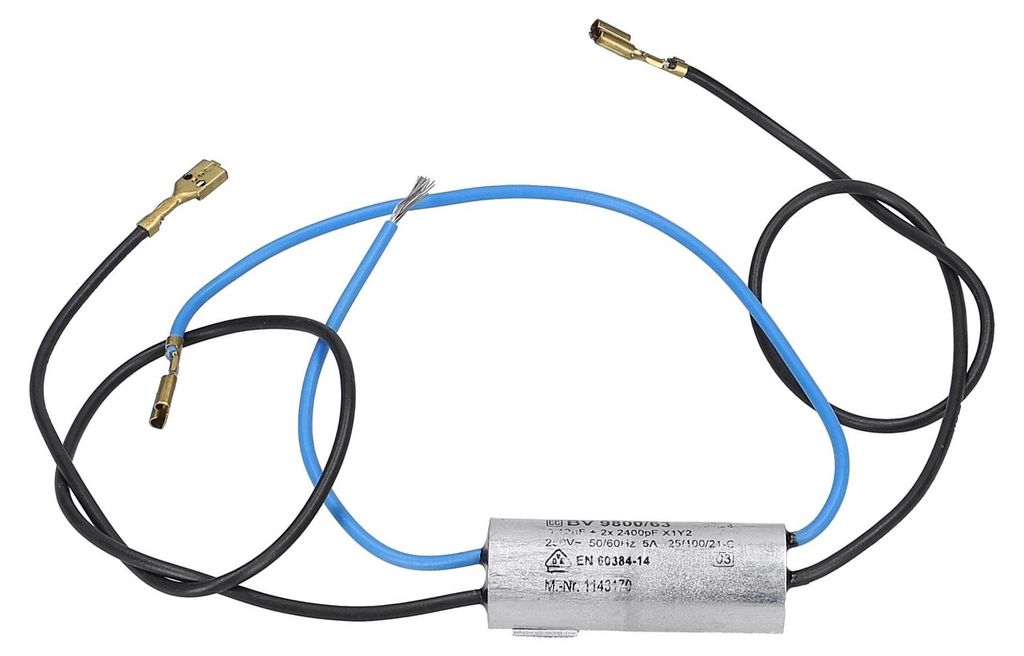 Entstörschutz 0,12 µF uF 250V 6A Typ BV 9800/63 Produktbild 