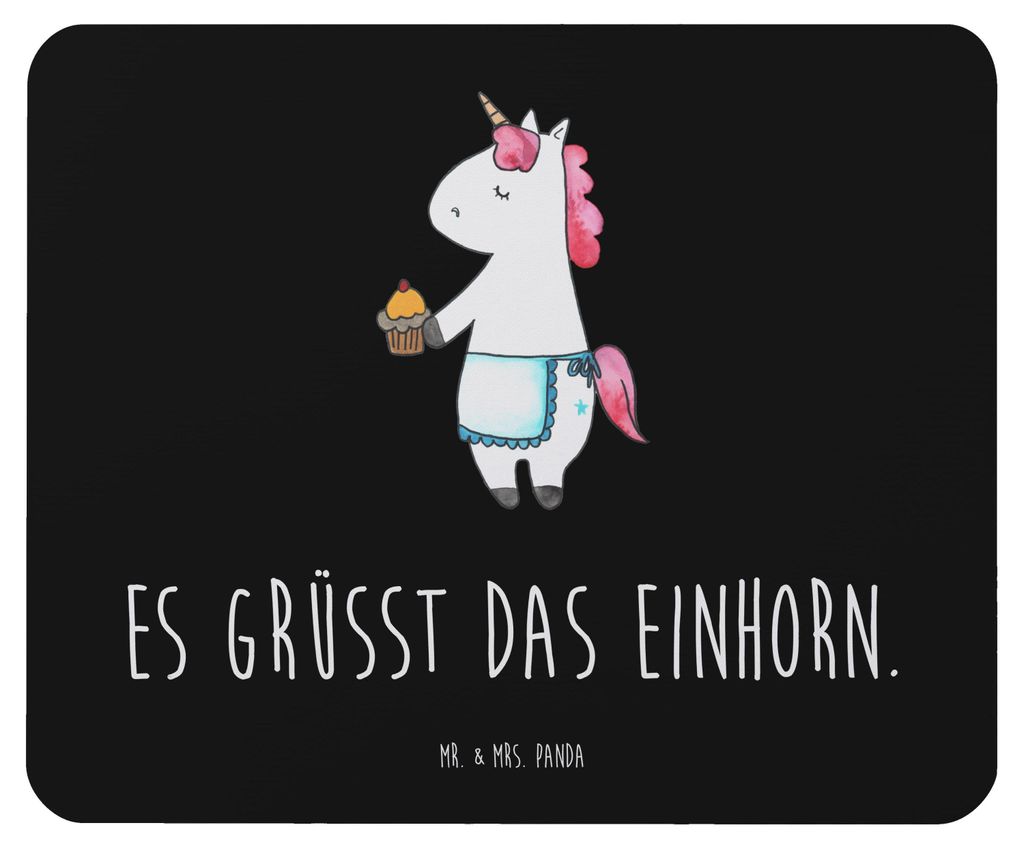 Mr. & Mrs. Panda Mousepad Einhorn Muffin - Schwarz - Produktbild 