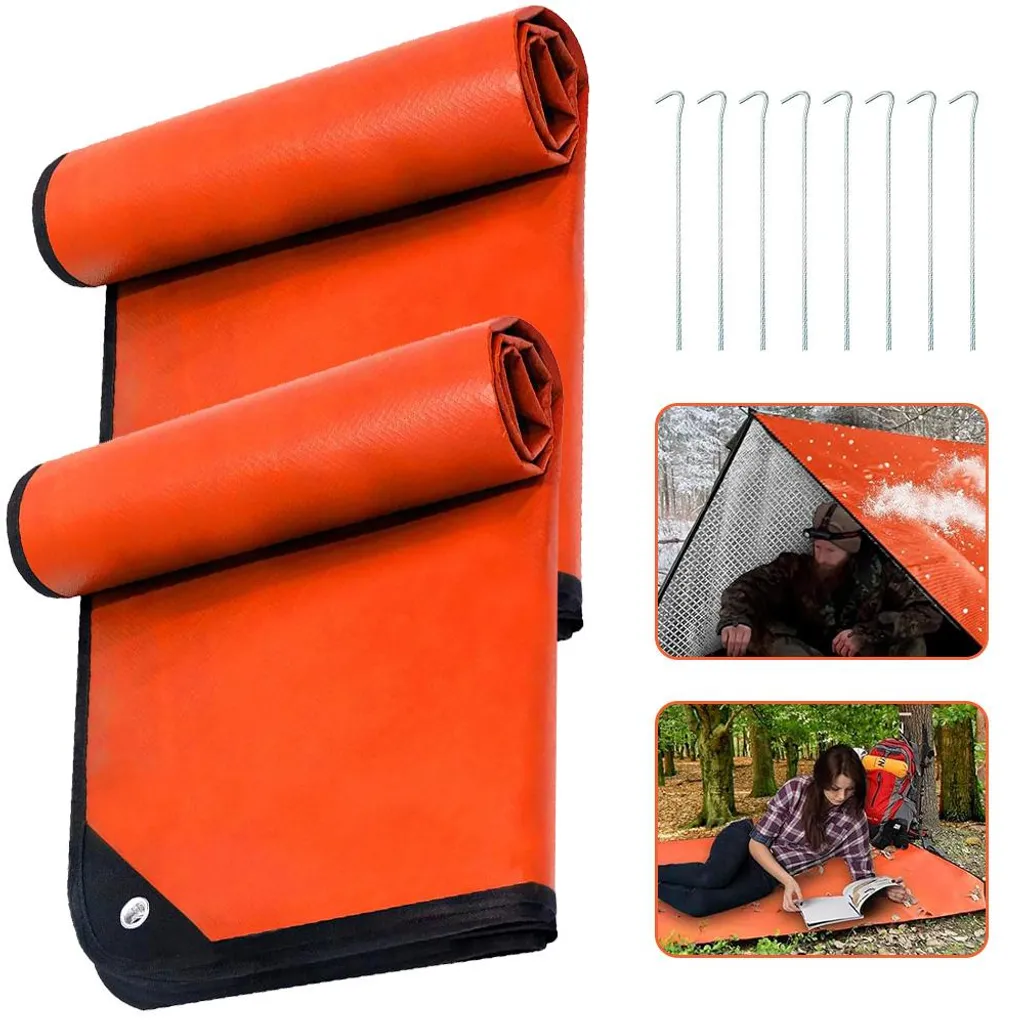 Couverture de secours anti-hypothermie réutilisable pour kit d'urgence