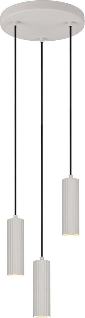 Trio 367730376 Soka GU10 Pendelleuchte 3-fach 28cm Warm Grey