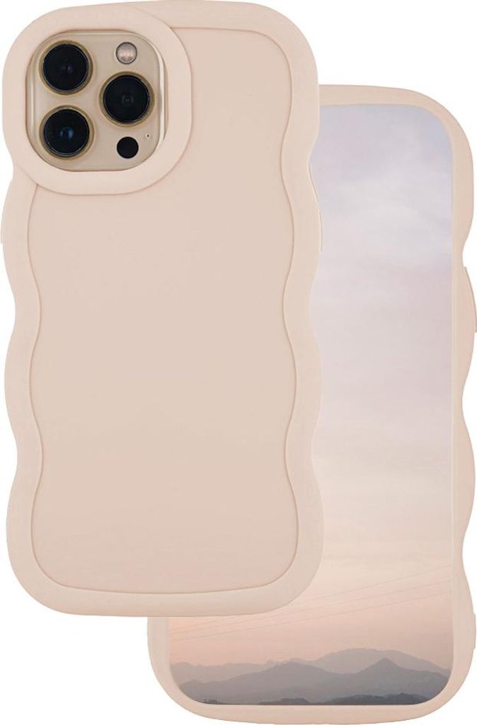Candy Case Hülle Schutz Handyhülle kompatibel mit iPhone 15 Pro 6.1" Beige