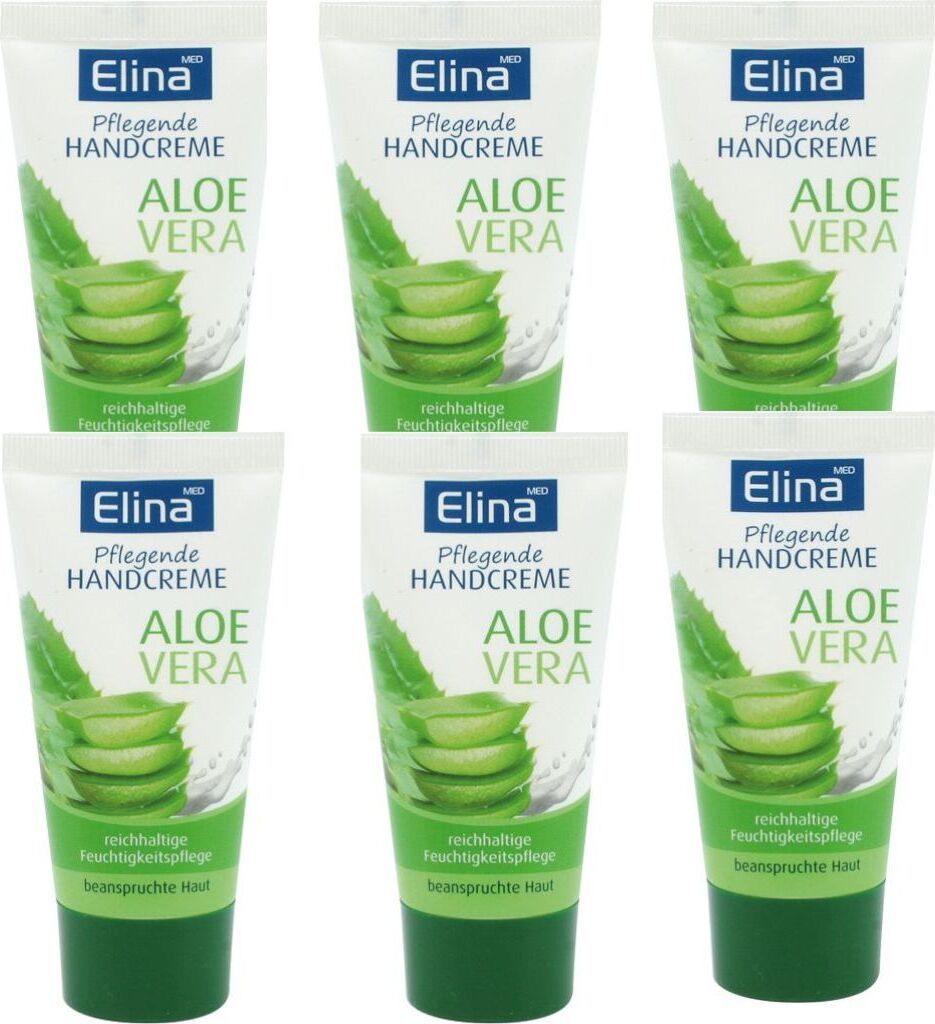 6x50 ml Elina Aloe Vera Handcreme in Tube