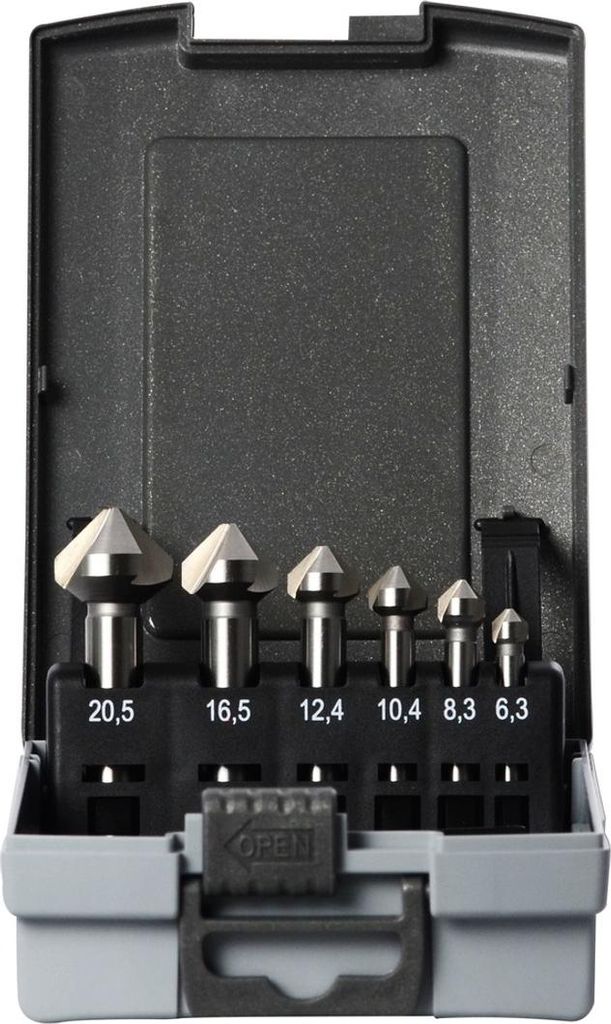 Projahn Kegelsenker-Set HSS-G ECO 6-tlg. Ø 6,3-8,3-10,4-12,4-16,5-20,5 mm