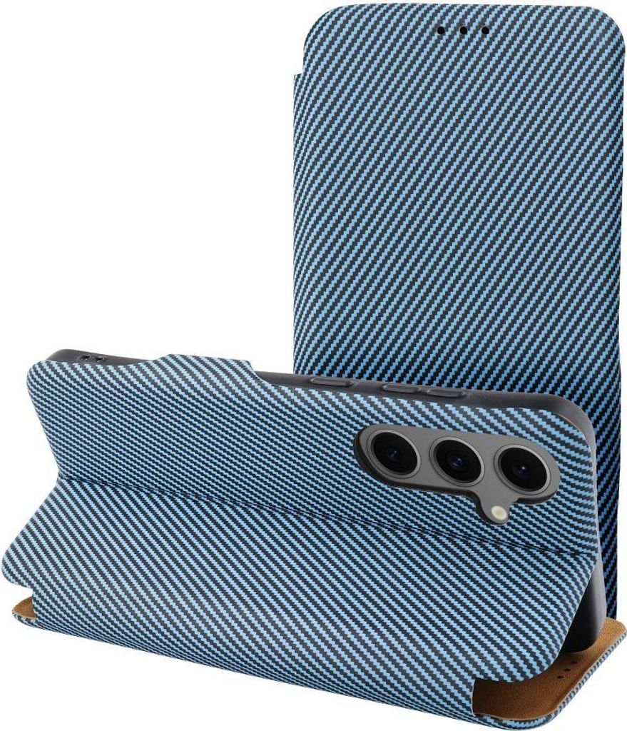 FOLIO Side Magnet book case kompatibel mit S-PEN passend für SAMSUNG S24 ULTRA blue