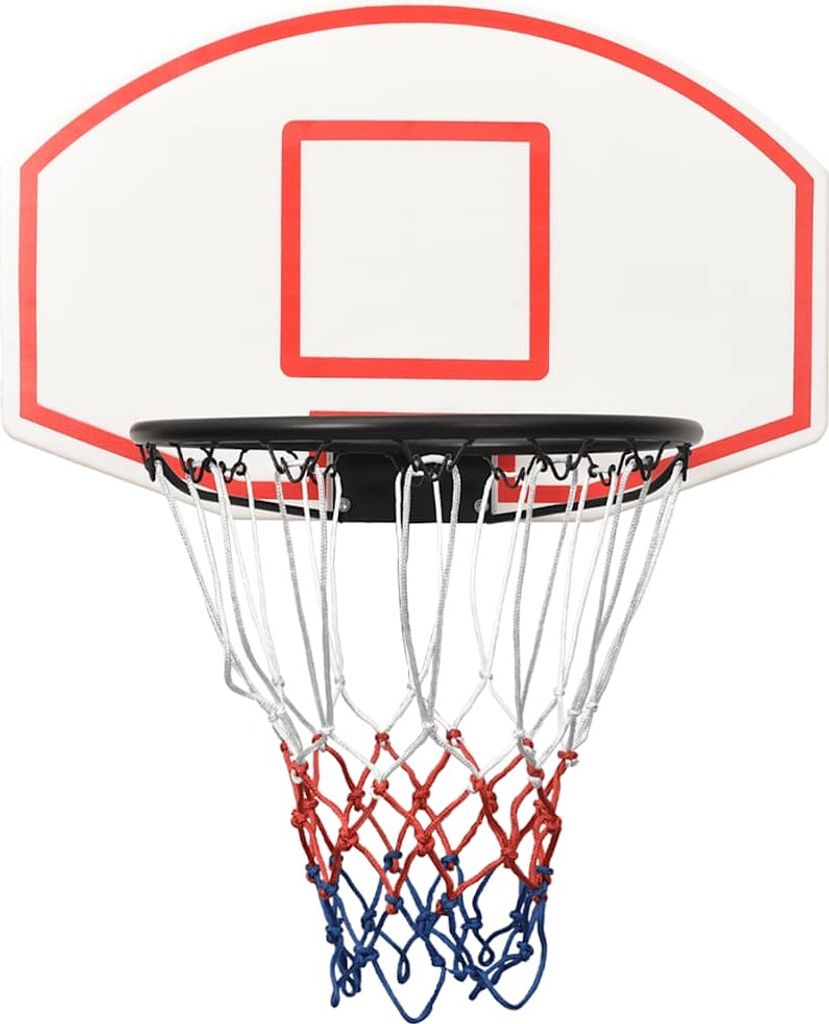 vidaXL Basketballkorb Weiß 71x45x2 cm Polyethylen Produktbild 