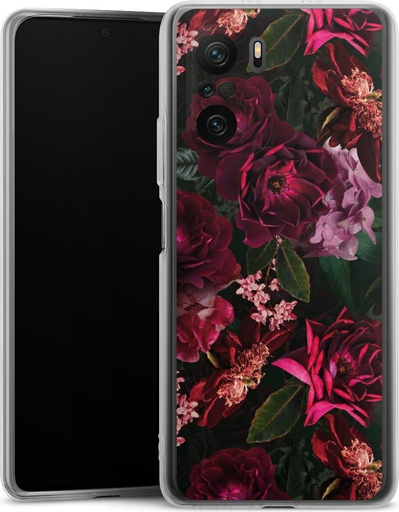 DeinDesign Handyhülle für Xiaomi Poco F3 Silikon Hülle Case Smartphone Schutzhülle Blumen Blüte Rose