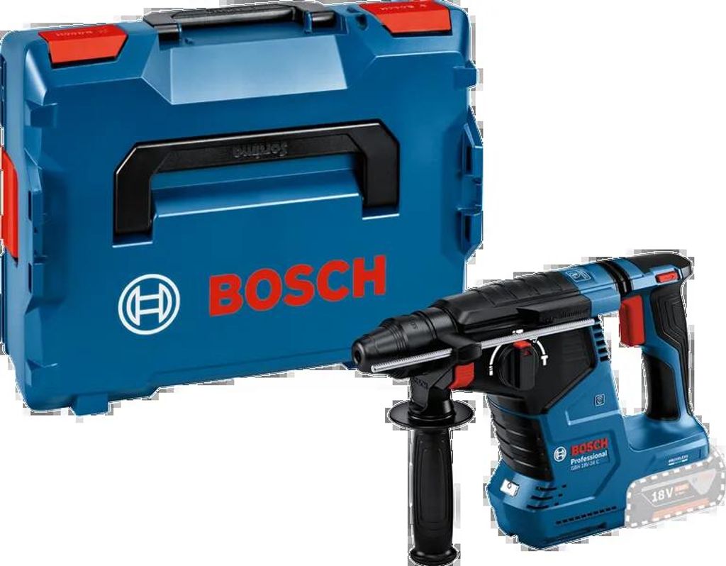 Bosch Professional 18V System GBH 18V-24 C - Bohrhammer a Akku (bürstenlos, 2,4 J, Ø max. Beton 24 mm, SDS plus, Konnektivität, in L-BOXX)