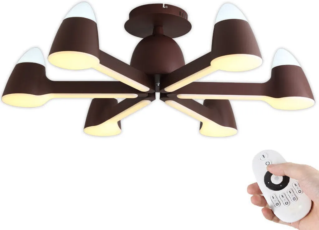 Luminaire Plafonnier LED Design pour Salon - Variateur et Écran Acrylique
