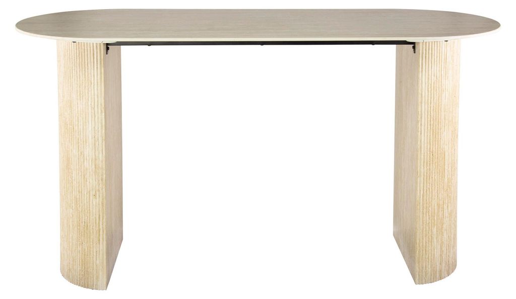 FURNLUX Esstisch Romano Beige 180cm / Hauptfarbe: Beige / Abmessungen: 180 x 92 x 70 cm