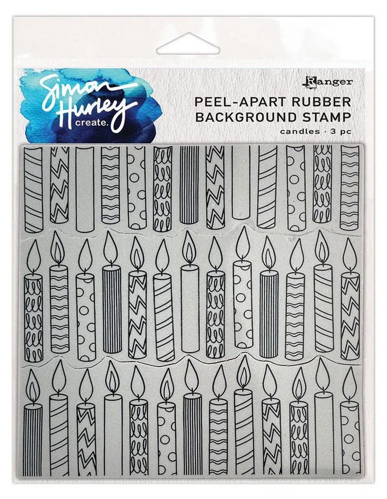 Grand Tampon de Fond Simon Hurley - Tampon Scrapbooking Ranger 15x15cm