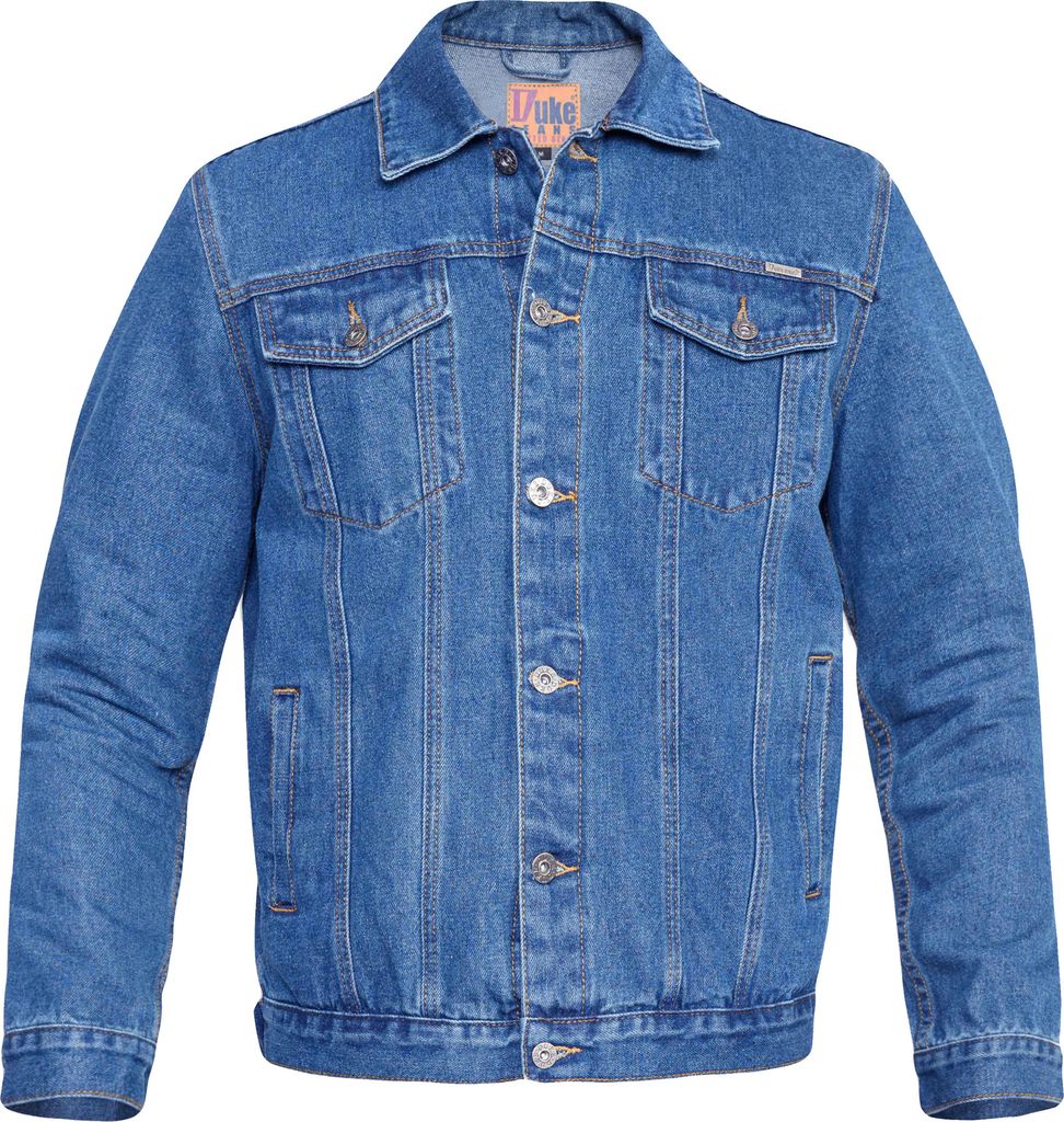 Duke - "D555 London Trucker" Jacke für Herren DC102 (XL) (Denim)