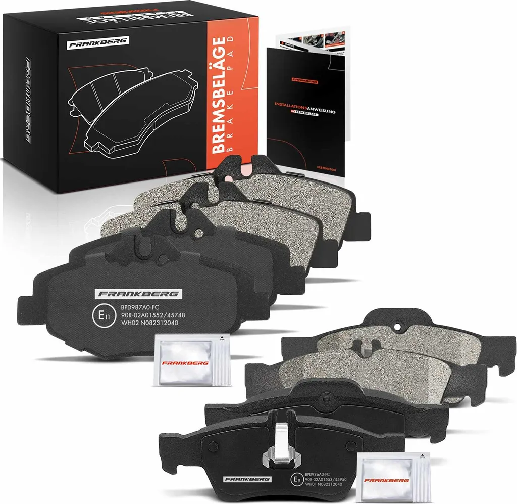 Plaquettes de Frein Avant Mercedes Classe E S211 W211 à Faible Bruit 8x