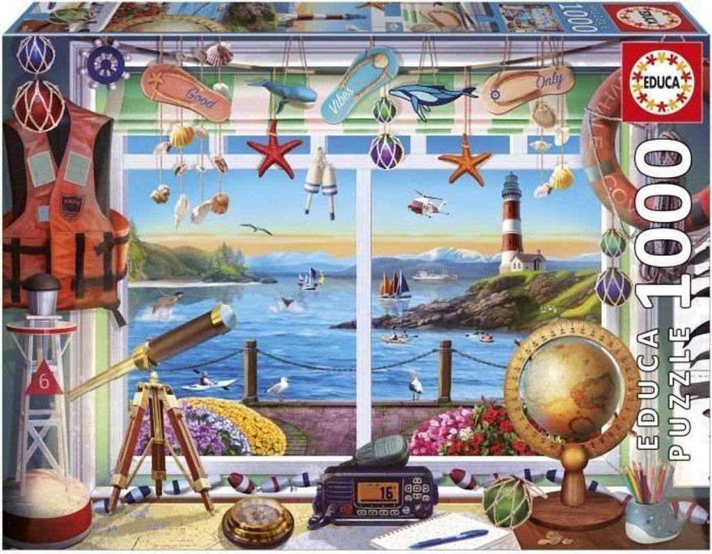 Puzzle, EDUCA Vie partuaire, 1000 Teile, 68x48 cm, Natur Thema, Für Erwachsene