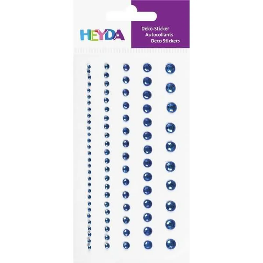 Décorer vos invitations et menus avec des strass bleus adhésifs brillants