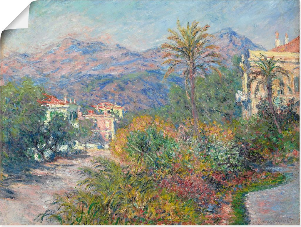 ARTland Poster Strada Romana in Bordighera. 1884 Größe: 80x60 cm