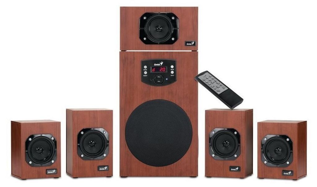 Enceintes Genius SW-HF 5.1 4600 Ver. II/ 5.1/ 120W/ Bois/ Image du produit 
