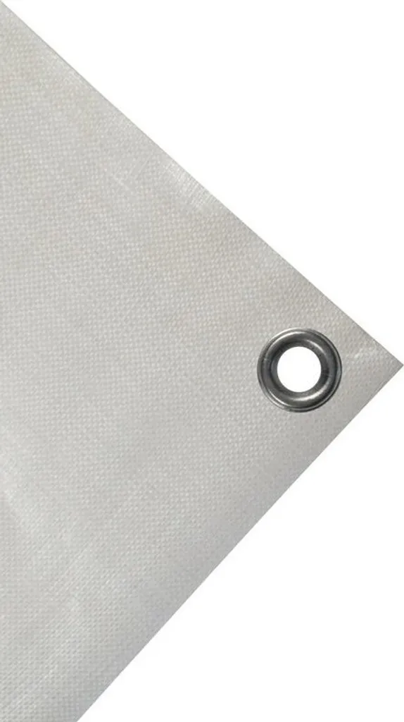 Bâche de Protection Jardin et Chantier 4x6m Blanche 240g - 3 Pièces