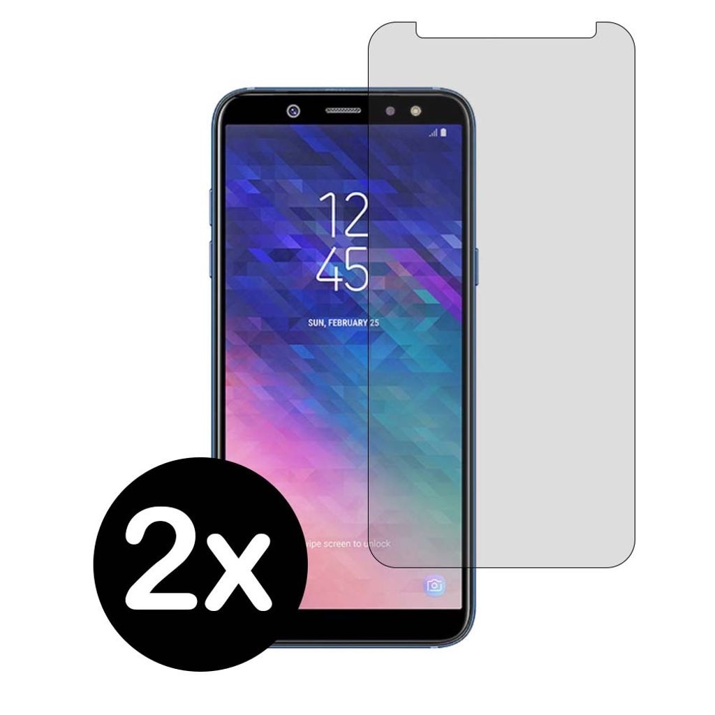 Smartphonica Displayschutzfolie für Samsung Galaxy A6 Plus 2018 aus Glas - 2 Stück