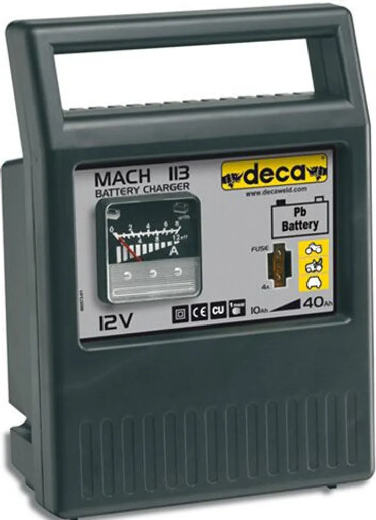 Deca MACH 113 Chargeur de batterie compact 12V avec protection thermique