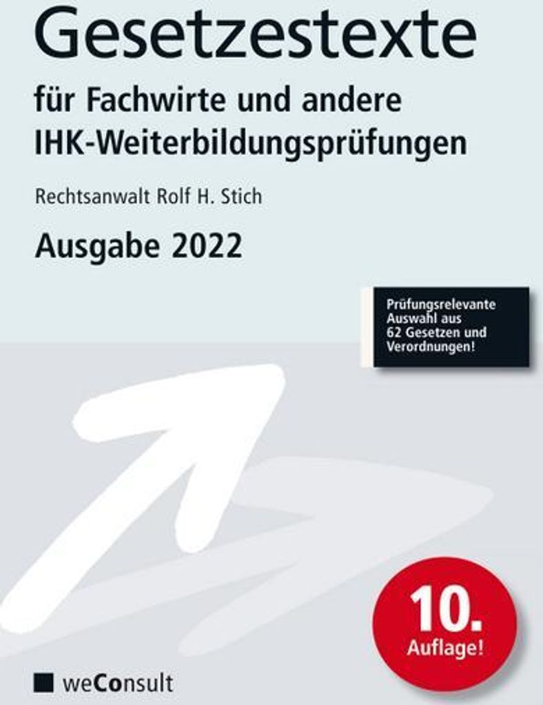 Gesetzestexte für Fachwirte Ausgabe 2022