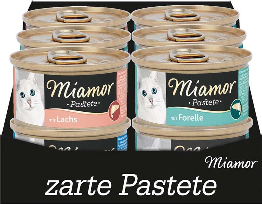 Miamor - Pastete Dose Multipack 60x85g | Fisch Produktbild 