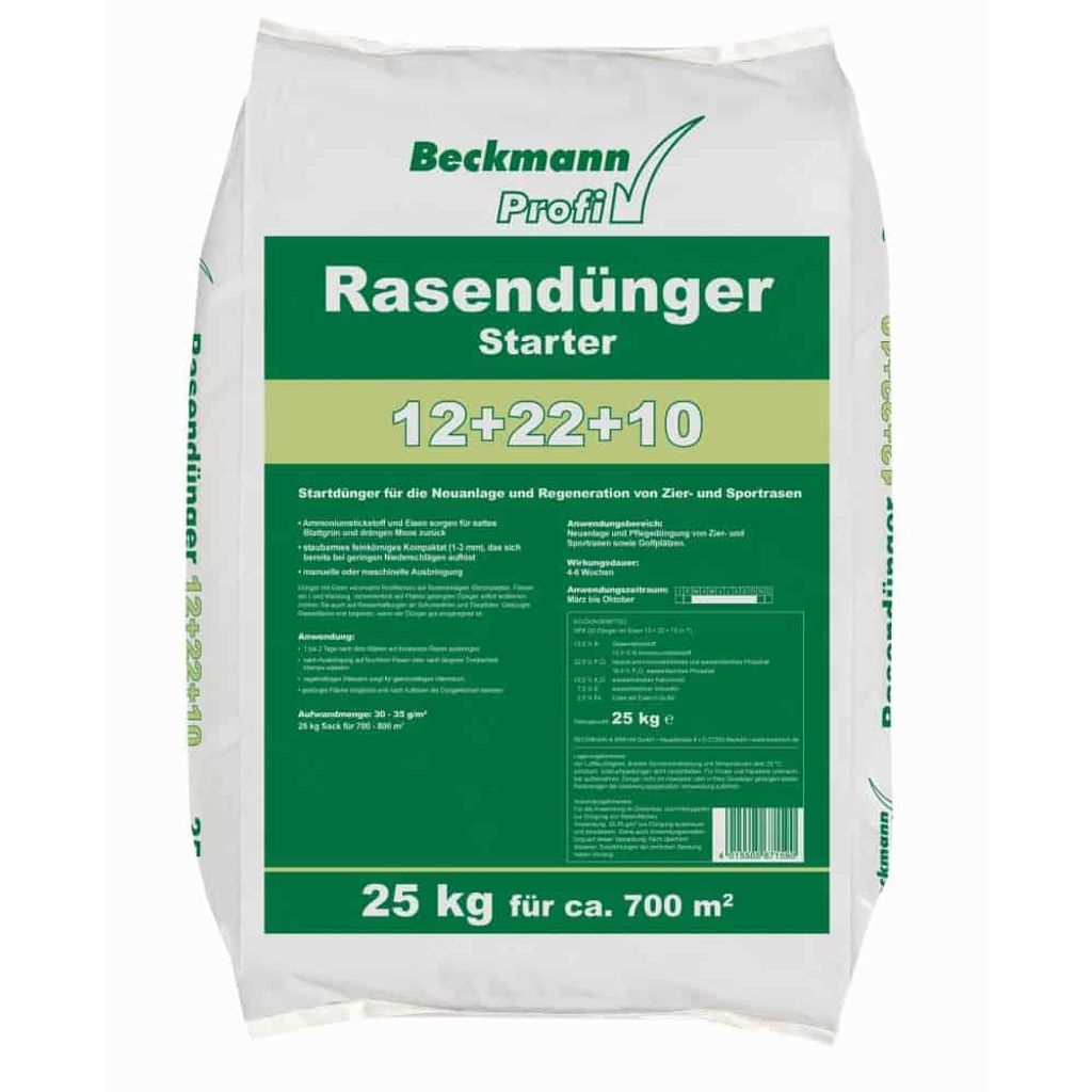 Rasendünger Starter 12+22+11 25 kg Sack Produktbild 