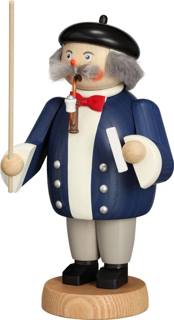 Lehrer (19cm) Räuchermann von Seiffener Volkskunst