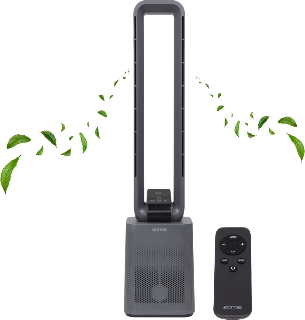 Echos Turmventilator | 12 Stufen | 3 Modi | 15h Timer | Produktbild 