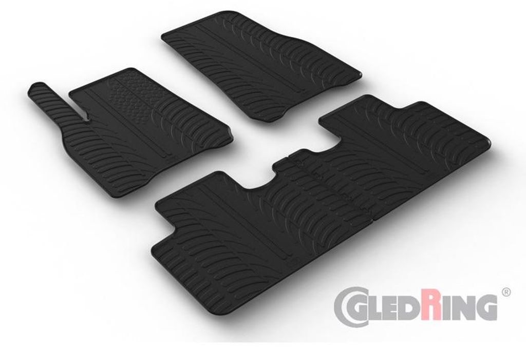 Gledring Fußmatten Set Gummi für TESLA Model Y (5YJY) Produktbild 