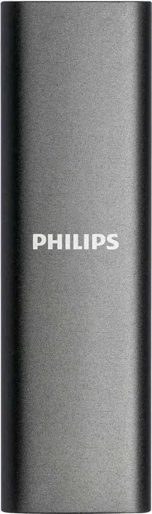 Philips SSD Externe 250 Go M.2 - Format Compact et Finition Noir Mat