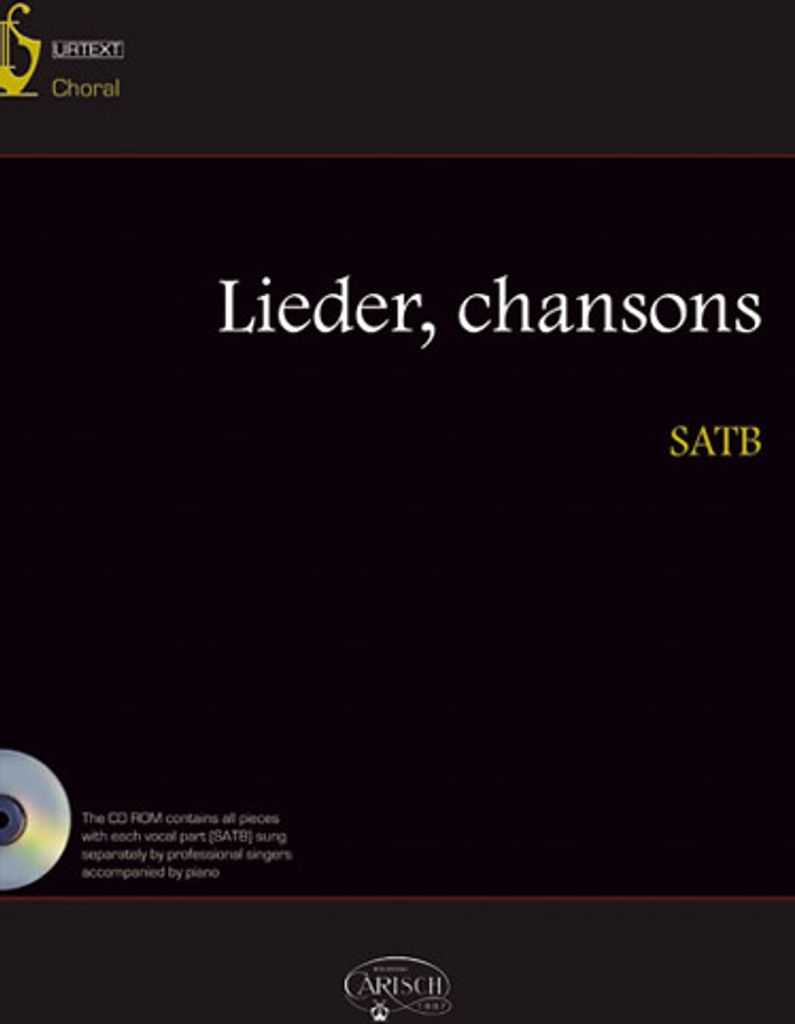 Lieder Chansons (+CD-Rom) für gem Chor a cappella Partitur