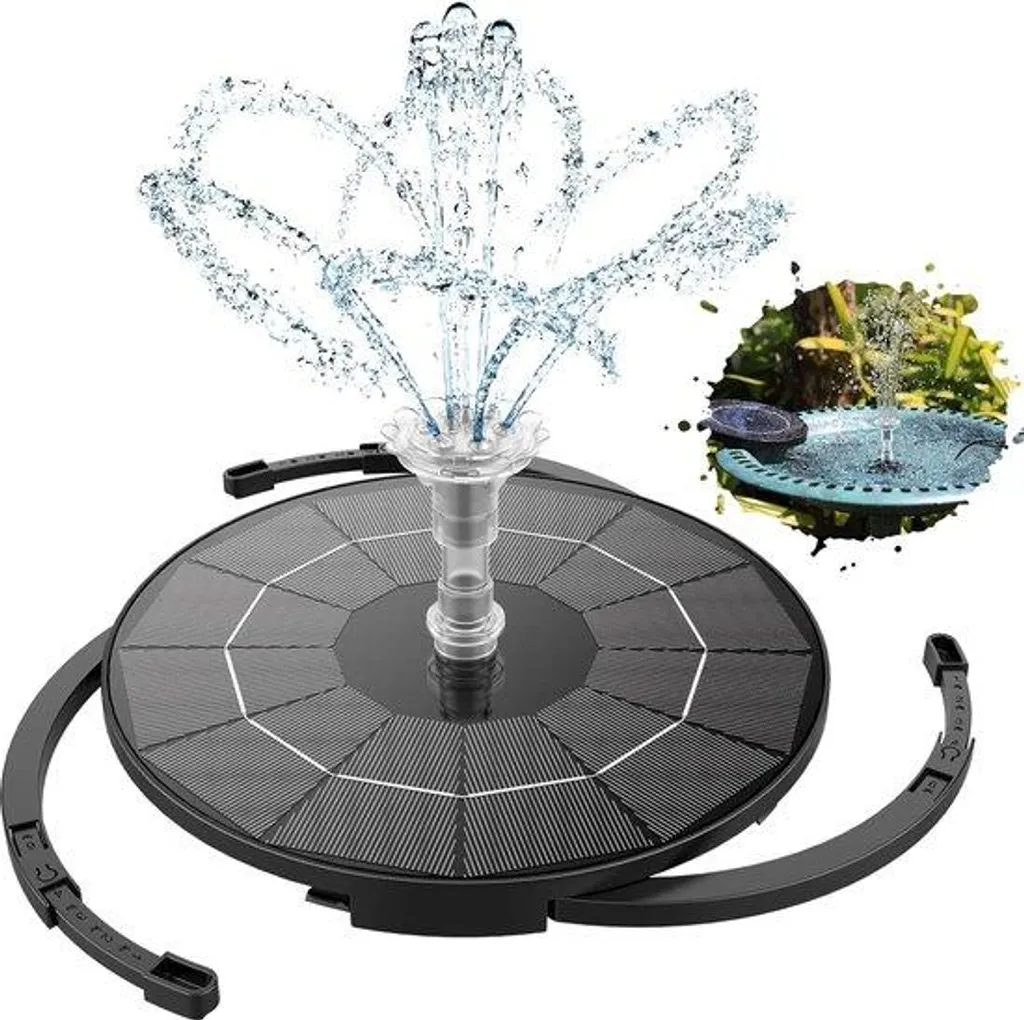 Décoration de jardin avec fontaine solaire pour animer vos bassins