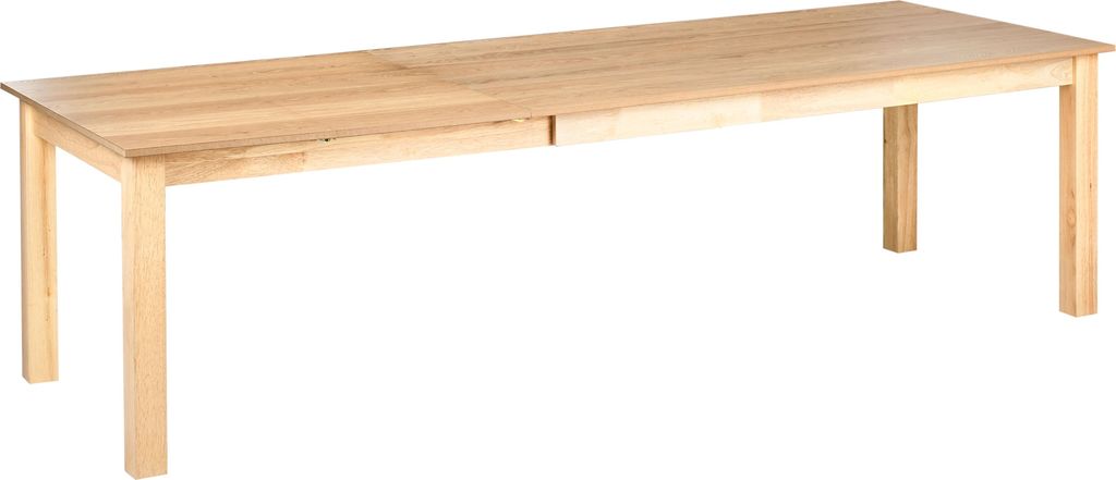 BELIANI Ausziehtisch Helle Esche MDF-Tischplatte mit Produktbild 