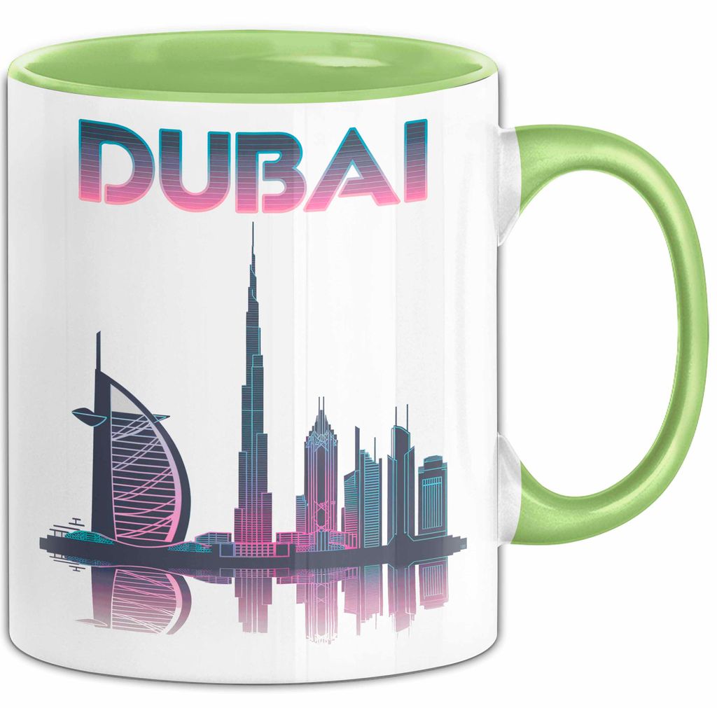 Dubai VAE Tasse Geschenk Lustige Geschenkidee Spruch (Grün)