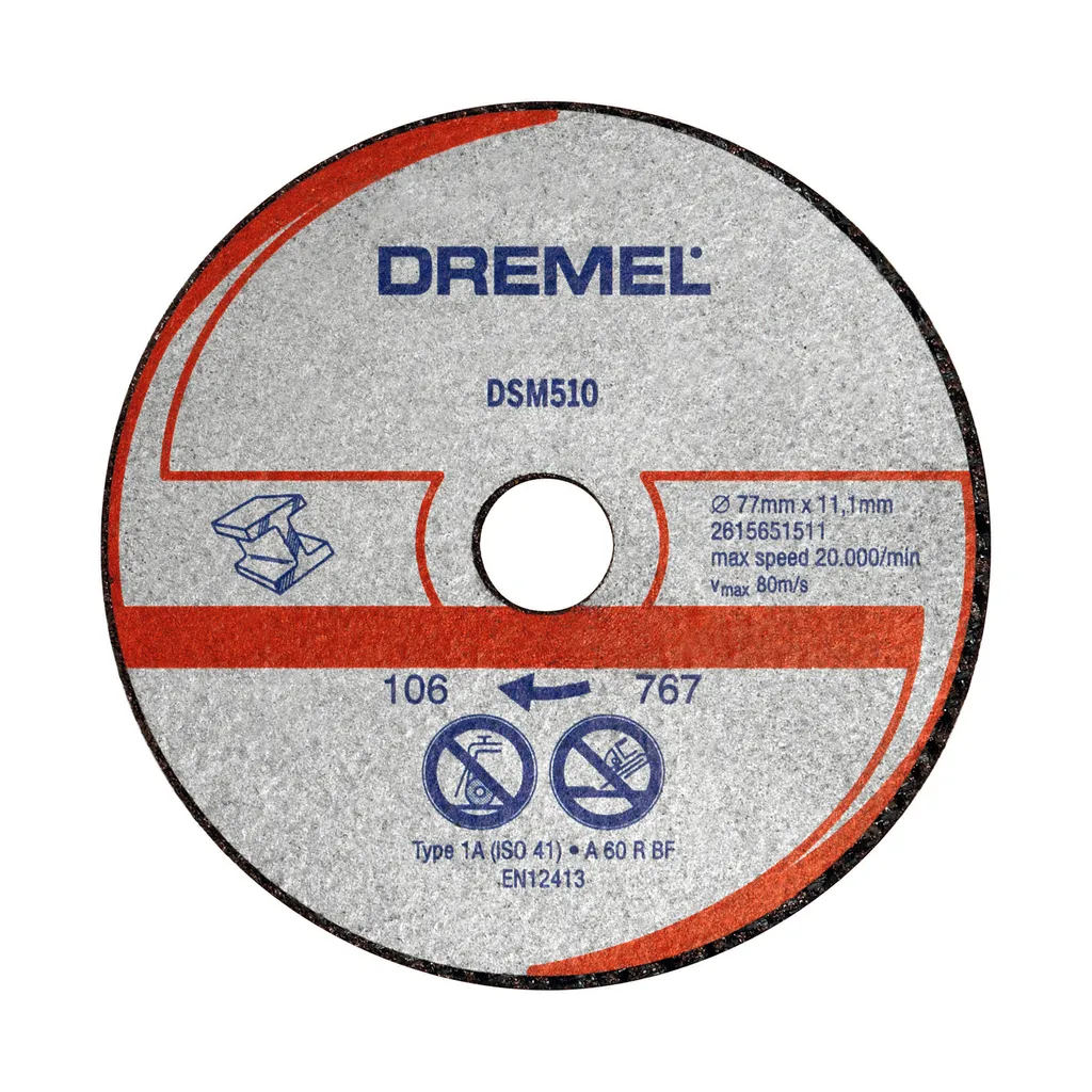 Dremel DSM510 Disco da Taglio Metallo VE3 | Set 3 Pezzi per DSM20