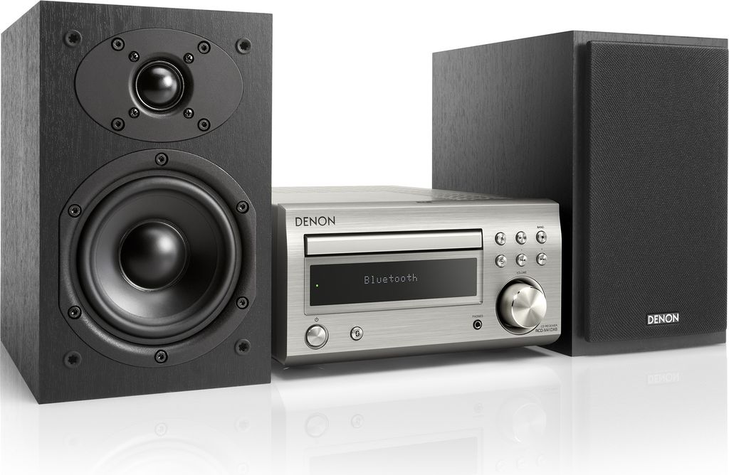 Denon D-M41DAB silber/schwarz HiFi-System mit CD und Bluetooth