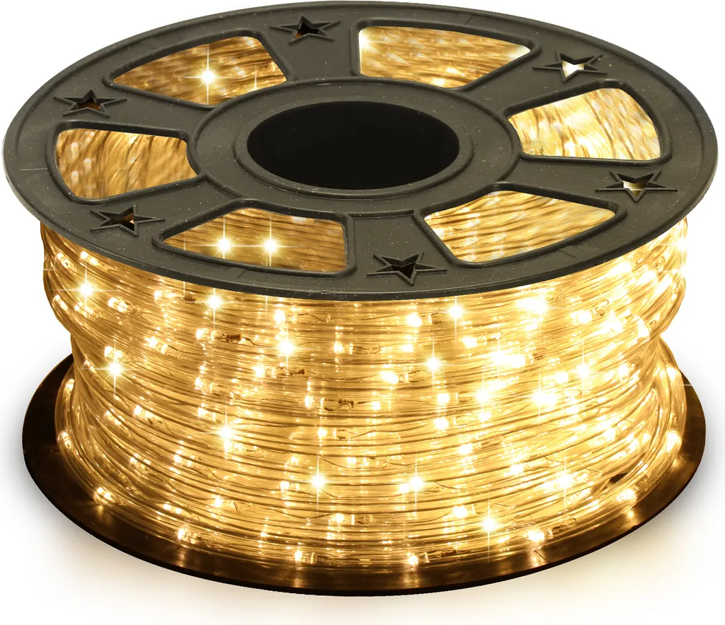 Clanmacy LED Luce di Corda 20m: Decorazione Eventi Bianco Caldo