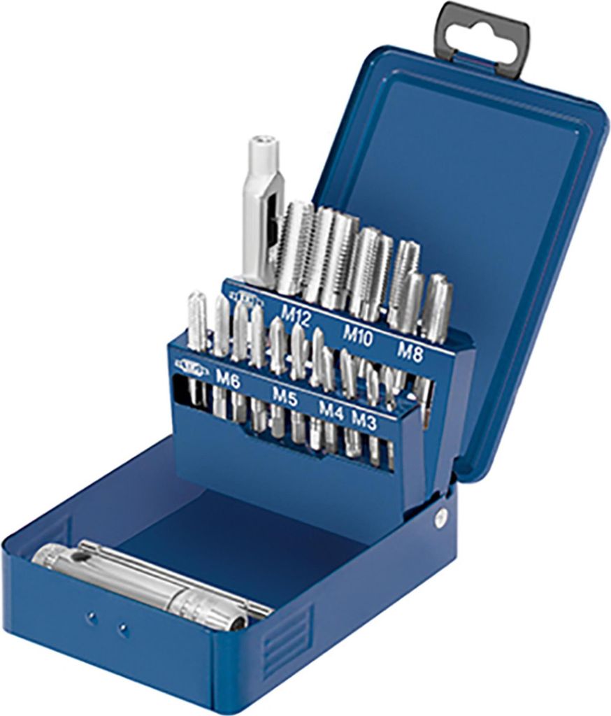 Satz Einschnitt-Gewindebohrer, 16-tlg., HSS-M3-M1
