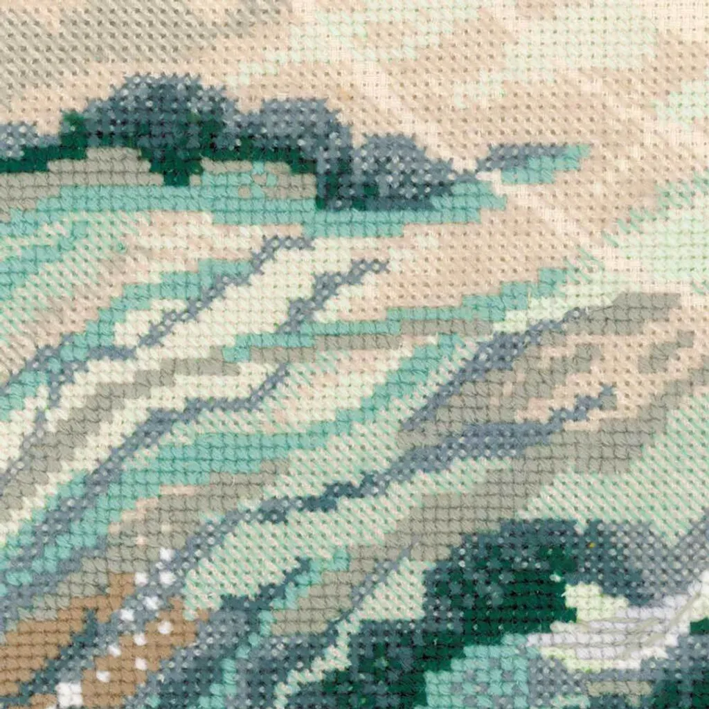 Broderie point de croix compté Poisson dansant Riolis - Kit complet