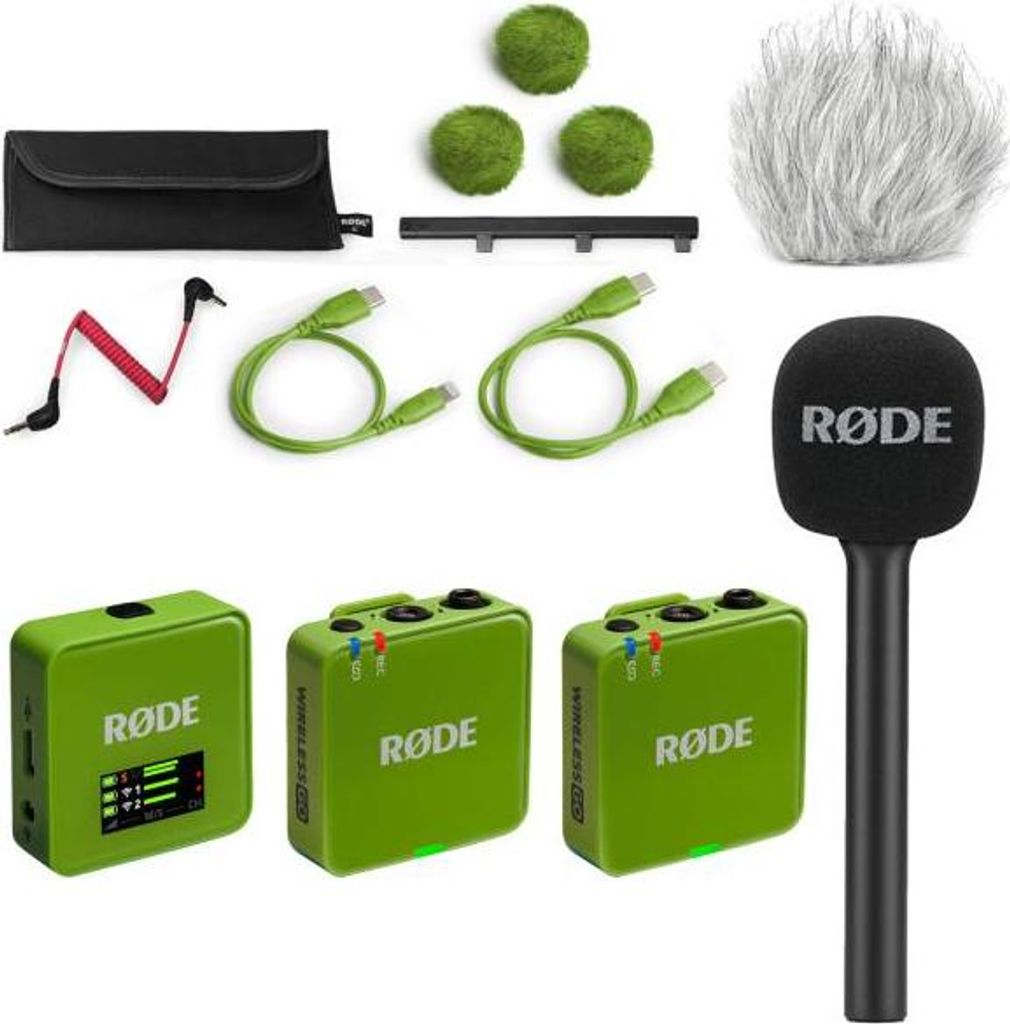 Rode Mikrofon-Funksystem Wireless GO Gen 3 Grün Interview Set 1