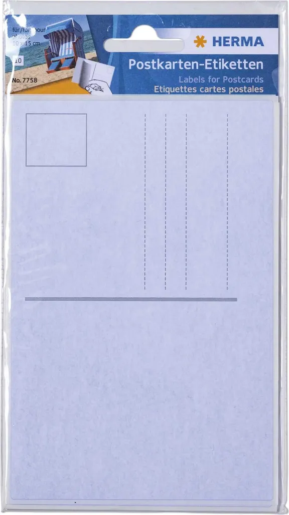 HERMA 95 x 145 mm Bianco - 10 Etichette Autoadesive per Foto