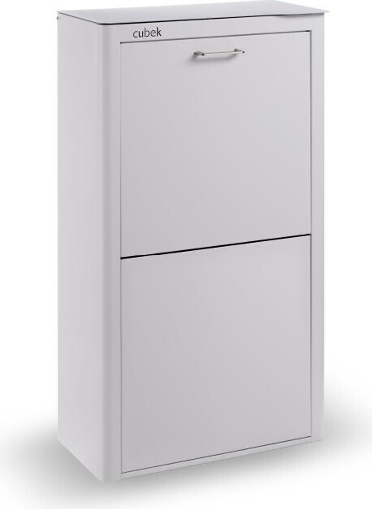 CUBEK - Mülleimer / Abfalleimer Mülltrennsystem 80L - 4x20L. Aus Metall