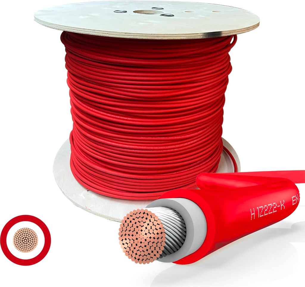 60m Meterware-Solarkabel 4mm²,  H1Z2Z2-K Solarleitung für Produktbild 