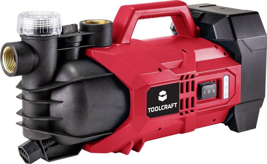 TOOLCRAFT GPG-L118 / TAWB-200 Akku-Gartenpumpe mit Filter 2800 l/h 22 m