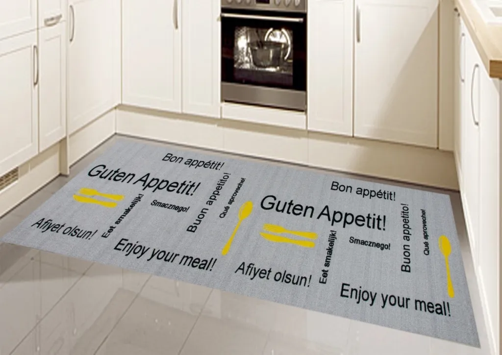 Tapis de cuisine long 80 x 300 cm lavable pour sol propre et sec