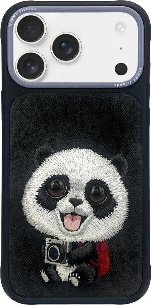 Custodia Nimmy Big Eyed Pet 2.0 Panda Do Iphone 17 - Nero