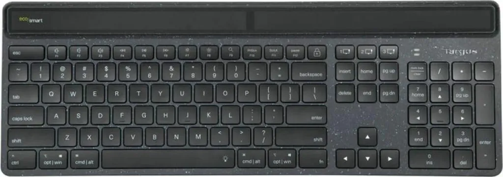 Tastiera Solare Targus AKB868ES - Multi-Device Bluetooth - Nero