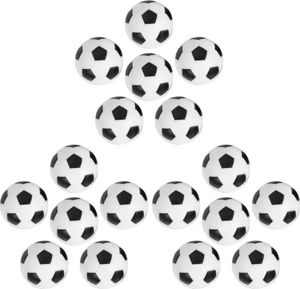 18-teiliges Set kleiner Tischfußballbälle aus Hartplastik – Tischfußball-Spielzeug für Kinder