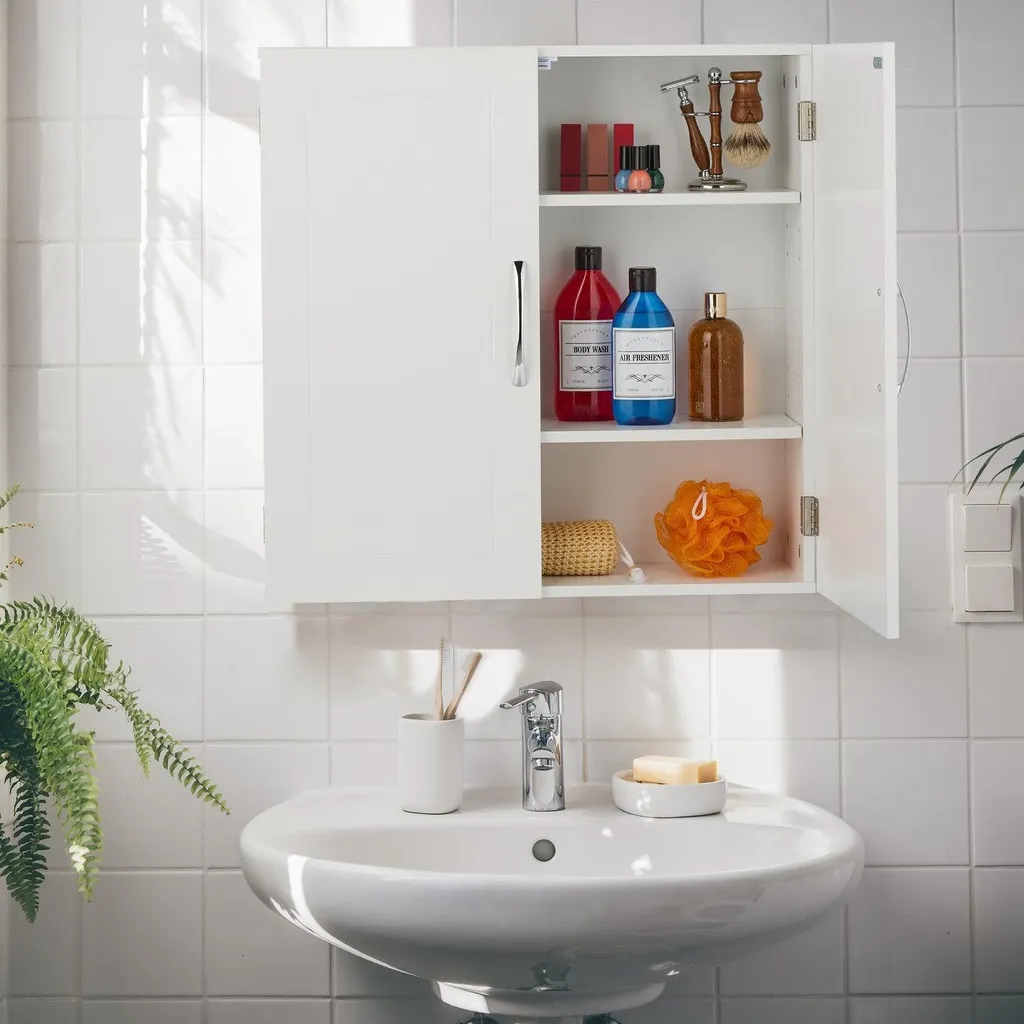 Il Numero 1 Del Risparmio-CARRELLO DA CUCINA CON 2 RIPIANI APERTI E Cassetto Estraibile 25x50x85 Cm Bianco Main 510