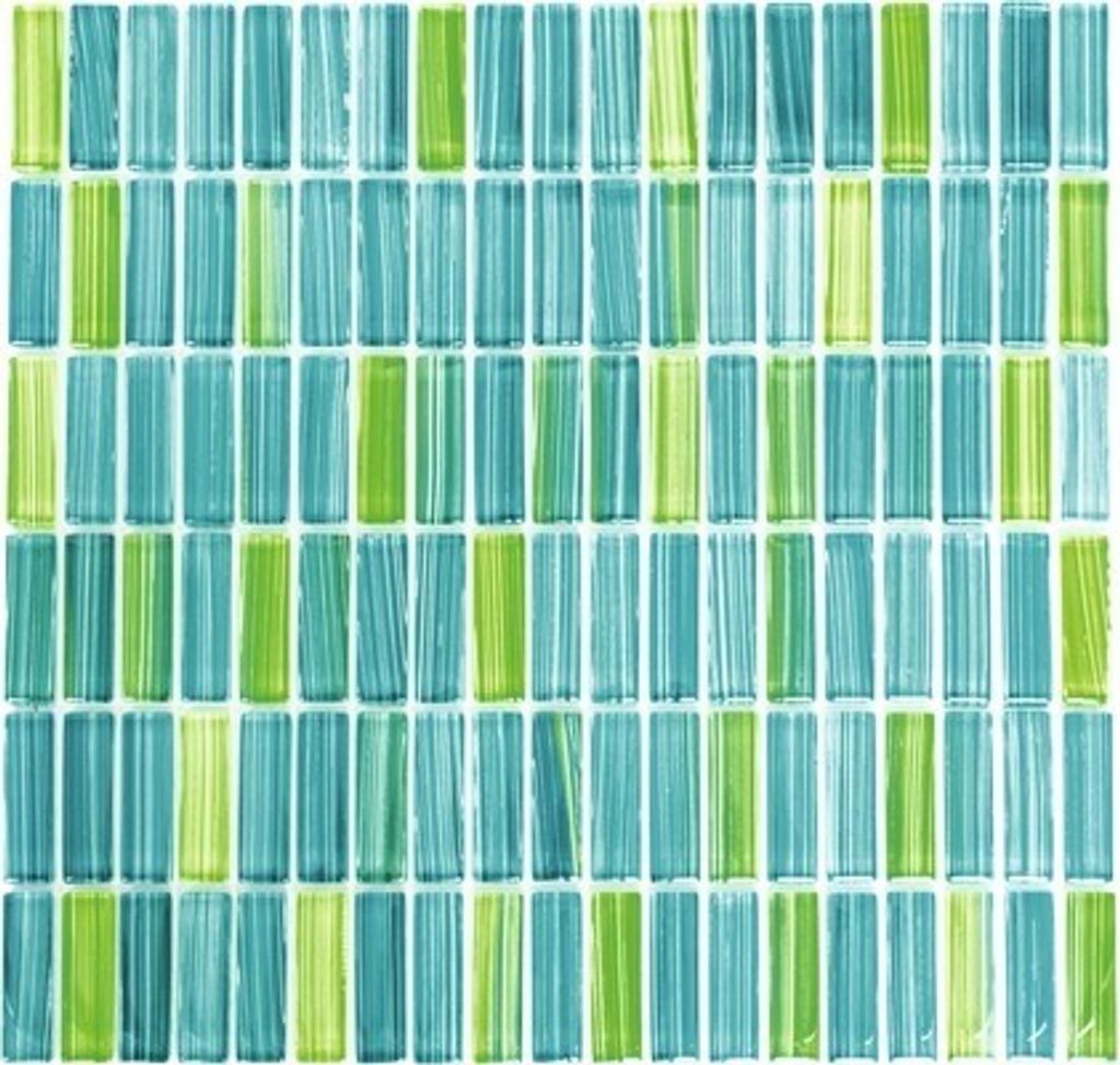 Glasmosaik XCM S850 31x32,2 cm grün/blau